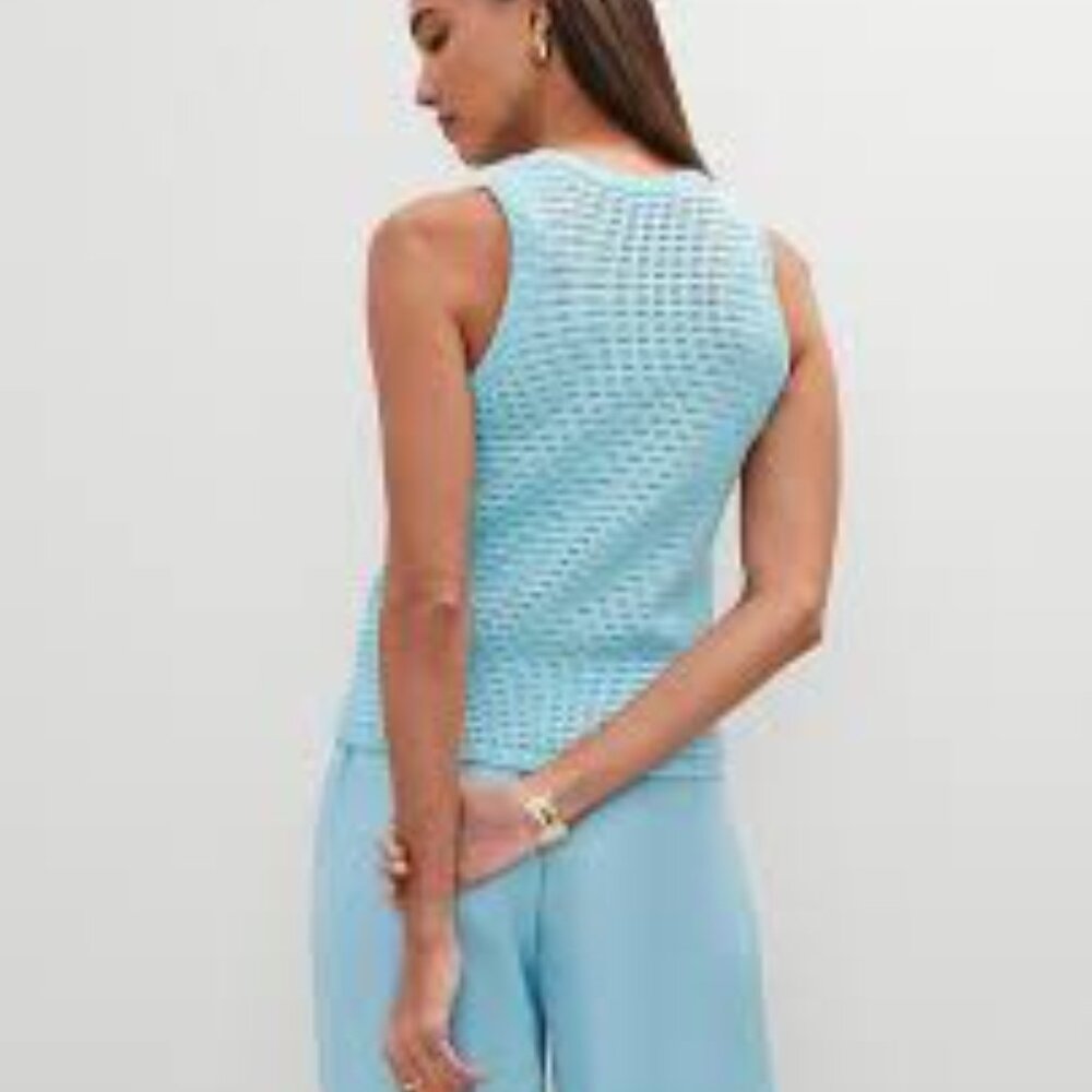 Ann Taylor Open Stitch Sweater Shell NWT Large - Picture 3 of 3